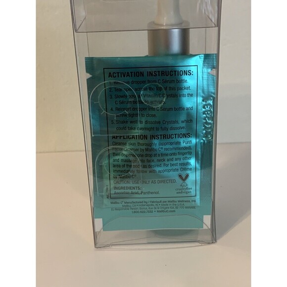 Malibu C Perfection C Serum 1 oz NIB +Crystals Vegan Sealed Vitamin C Facial - Picture 6 of 6